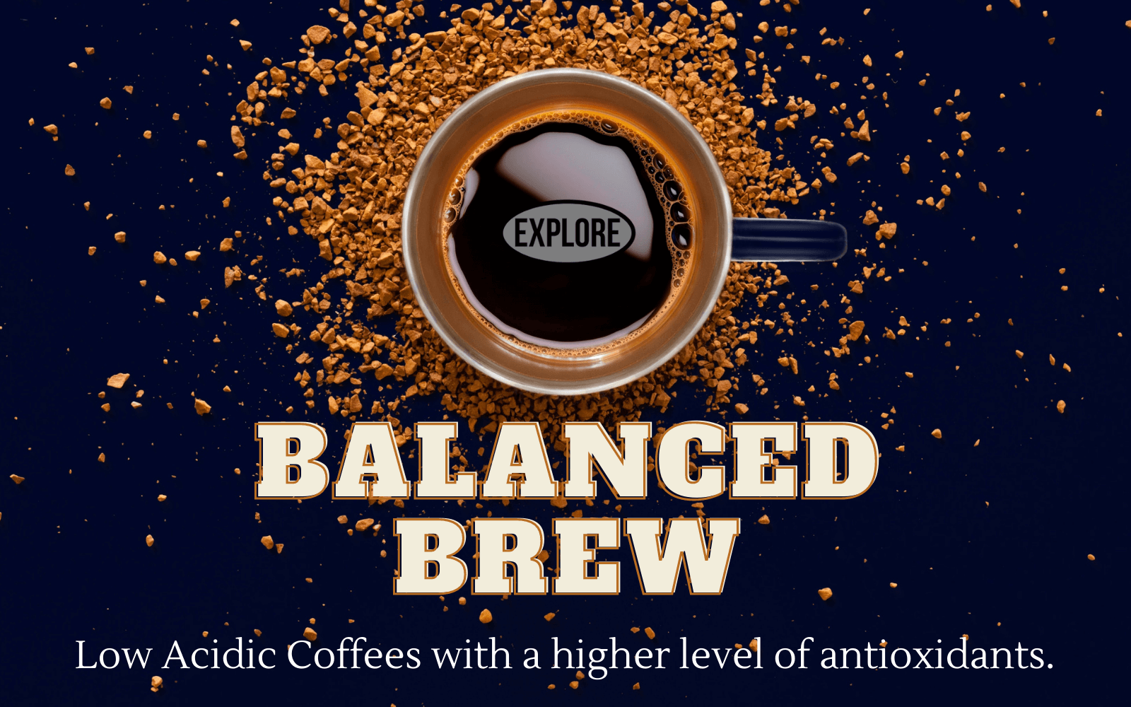 Balanced brew the perfect choice for coffee drinkers suffering from digestive issues, or those that just prefer low aciidic coffees with a higher level of antioxidants from Out Of The Grey Coffee
