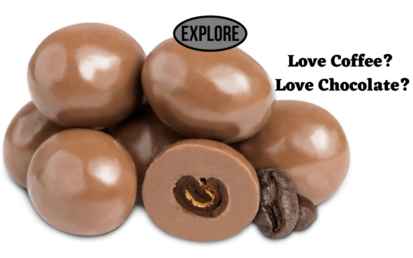 Chocolate covered espresso beans from Out Of The Grey Coffee