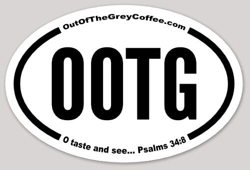 OOTG Psalms 34:8 Oval - (5.00"x3.33") Bumper Sticker